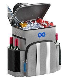 Everlasting Comfort Large Black Cooler Backpack‎ Insulated Bag for Adventures